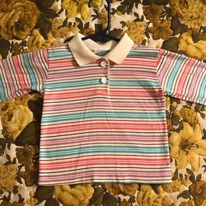 Kids Vintage Striped Polo Long Sleeve